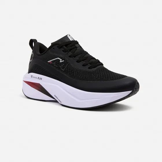 Zapatillas New Athletic Running Foam149 Negro Con Vino Mujer