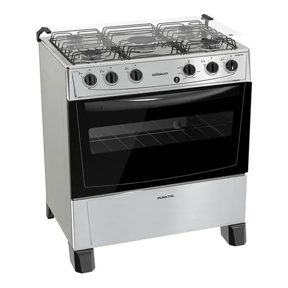 Cocinas Cocina A Gas Punktal Pk-299c 5 Hornallas Gtia Oficia