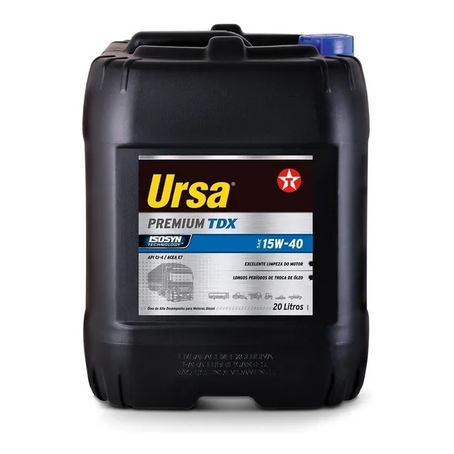 Aceite para motor Ursa mineral 15W-40 para camiones y buses de 1 unidad x 20L