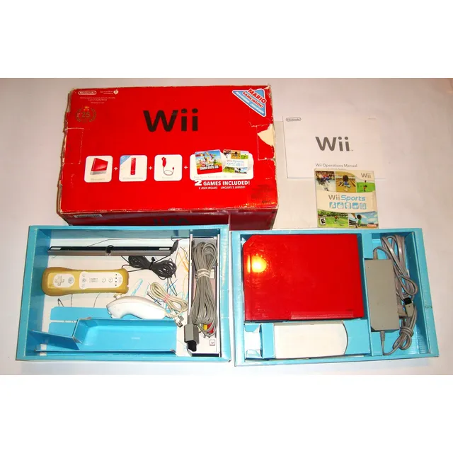 Consola Nintendo Wii Color Rojo Con Caja (mr2023) Rojo