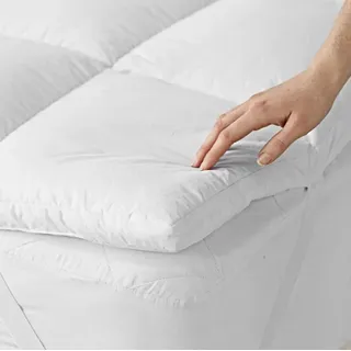 Pillow Top Protetor Colchão Cama Casal 400 Fios Toque Macio Branco Matelado Casal