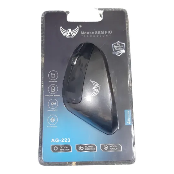 Mouse Altomex Ergonomic S/ Fio Prevenção Tendinite