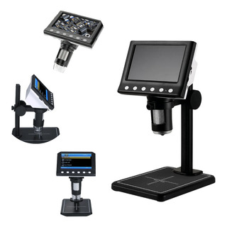 Microscópio Digital Com Tela Lcd 4.3 Polegadas Zoom 1000x Microscópio Digital Com Tela Lcd 4.3 Polegadas Zoom 1000x