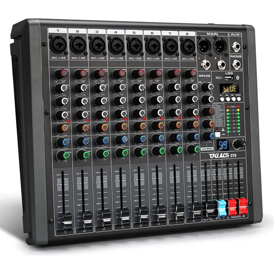 Mesa Som Tklbls Ct8 8 Canais 99 Efeitos Bluetooth 110-240v