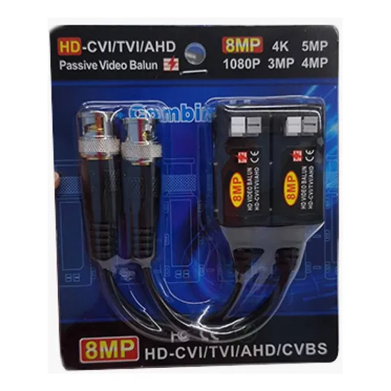 Video Balun Cámara De Seguridad 8mp 4k Paq De 2 Unidades
