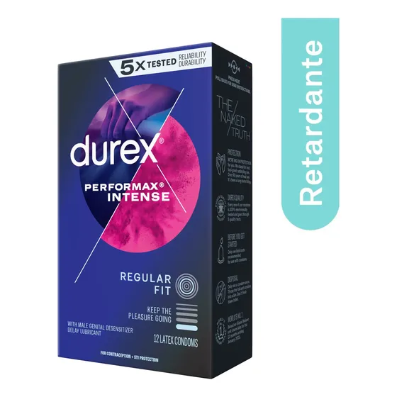 Durex Fino Performax Lubricante Retardante Texturizado 12und