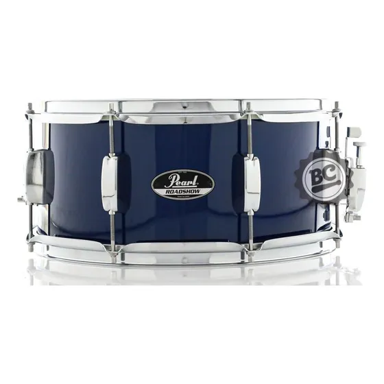 Caixa Pearl Roadshow Royal Blue Metallic 14x6,5 Com Aros Tr