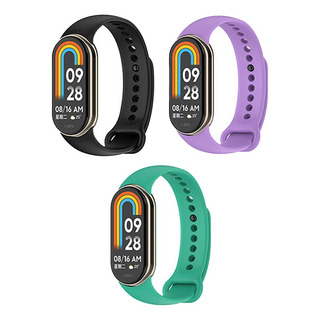 3x Pulseira Silicone Para Smartband Mi Band 9 Miband 9 3x Pulseira Silicone Para Smartband Mi Band 9 Miband 9