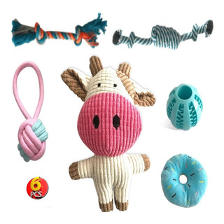 Juguetes Para Mascota Kit De 6 Piezas Indestructibles Juguetes Para Mascota Kit De 6 Piezas Indestructibles