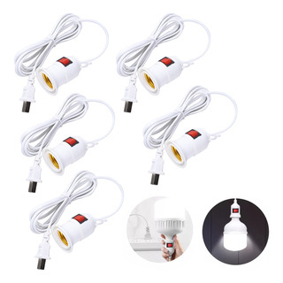 5pcs Extensión Eléctrica Socket Switch 5m Portalámpara E27 5pcs Extensión Eléctrica Socket Switch 5m Portalámpara E27