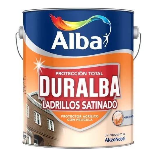 Duralba Ladrillos Satinado Transparente X 4 Lts Exterior