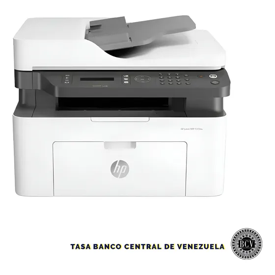 Impresora Multifuncional Hp Laser 137 Fnw Monocromática Wifi