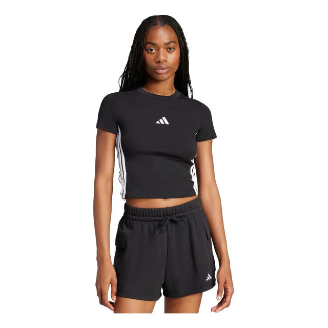 Camiseta Slim com tres listras adidas