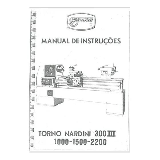 Manual / Catálogo Torno Nardini 300iii 