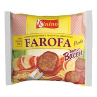 10x Kinino Farinha De Mandioca Tempero Bacon 400 G 400 G 10x Kinino Farinha De Mandioca Tempero Bacon 400 G 400 G