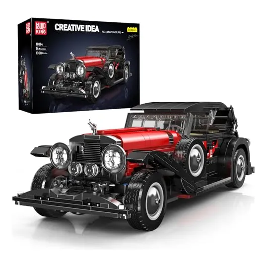 Modelo De Bloques De Construcción De Automóvil Clásico