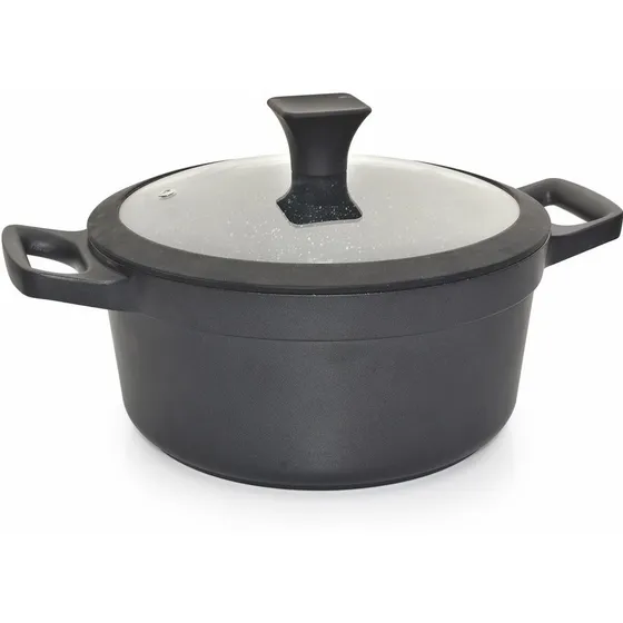 Cacerola Antiadherente Cuori 28cm 6,7lts Apta Todo Fuego