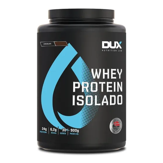 Whey Protein Isolado Dux Nutrition - Pote 900g Sabor Coco