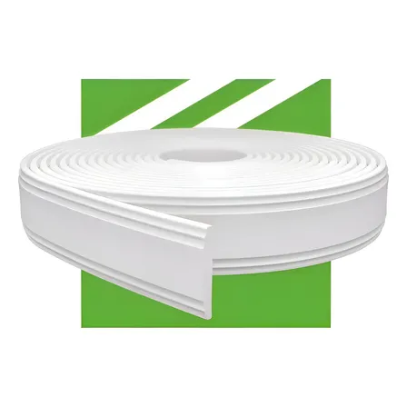Rodameio Moldura Eva Autocolante 7cm - 5 Metros Rm610 Branco