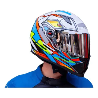 Capacete Integral Ls2 Ff358 Xdron Laranja Para Adultos De 56 Sólido Brilhante