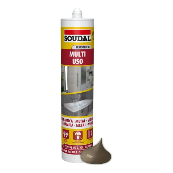 Silicona Acética Multiuso Bronce 320 Ml | Soudal