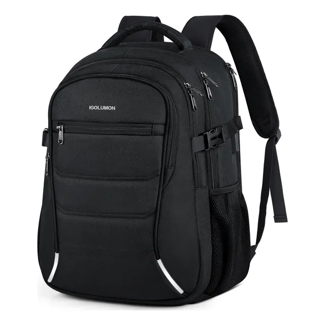 Mochila Para Laptop 15.6 Para Mujer Y Hombre Con Puerto Usb Color Negro IGOLUMON