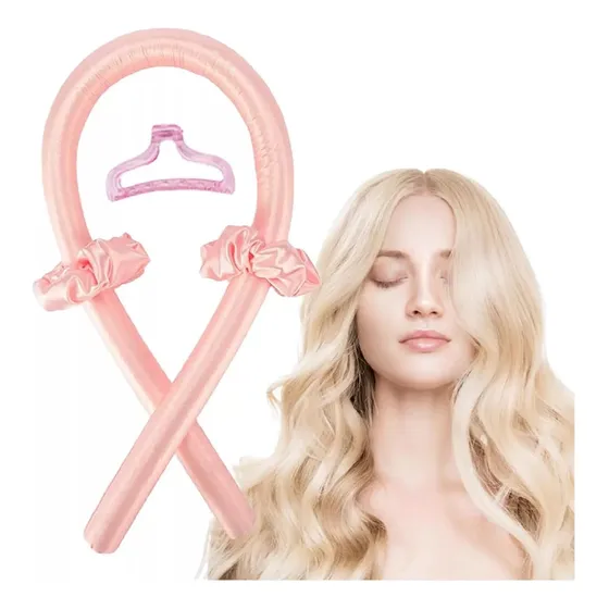 Tubo Rizador Ondas Sin Calor En Satín Para Cabello