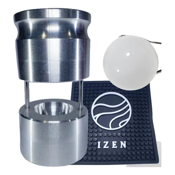 Prensa Para Esferas De Hielo 2 Izen +cofre/ Spill Mat/ Pinza