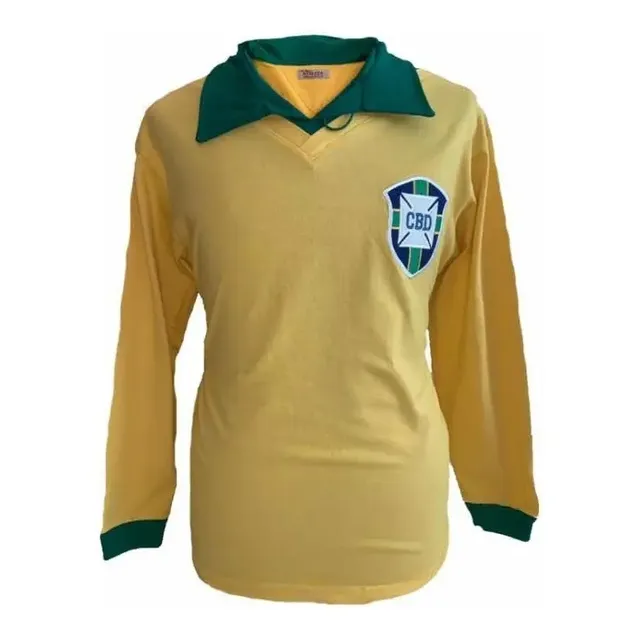 Camiseta Seleção Brasileira 62 Retro Original Athleta + Aut