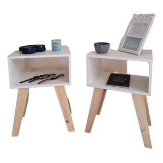 Par De Buros O Mesa De Noche Melamina Minimalista Blancos Par De Buros O Mesa De Noche Melamina Minimalista Blancos