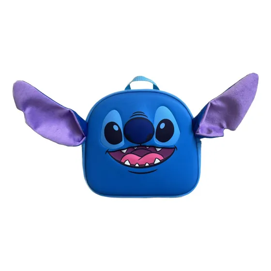 Mochila Pre-escolar 3d Stitch Con Tirante
