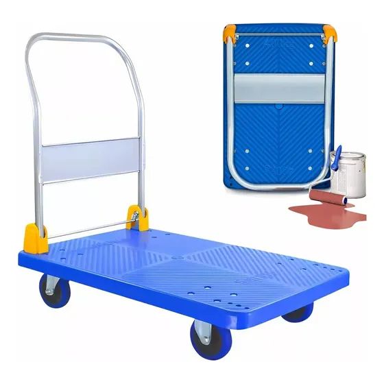 Carro De Carga Plegable Yegua De Carga 400kg Rueda Silencios