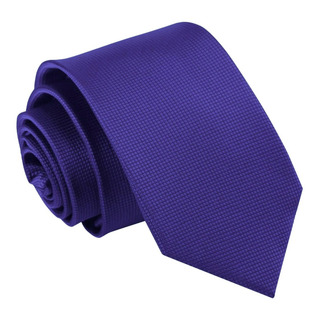 Corbata Morada Tono Liso | Textura Microcuadros Calidad Corbata Morada Tono Liso | Textura Microcuadros Calidad