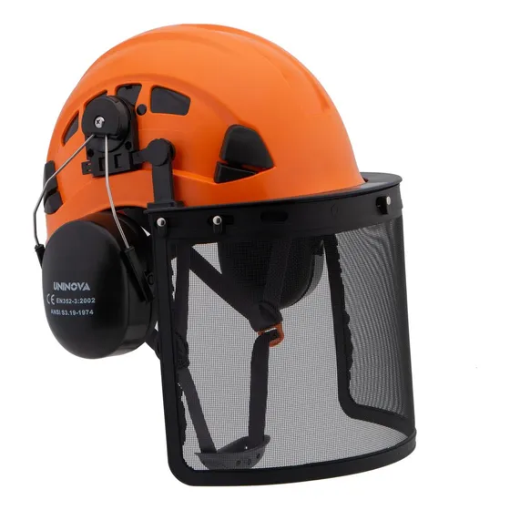 Casco Arborista De Motosierras Forestales De Unonova Con El
