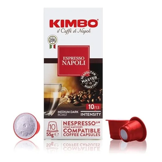 Café Kimbo Italia Cápsula Nespresso Espresso Napoli 10 Cap