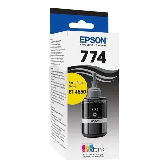 Botella Tinta Epson 774 Negra. Et-3600/ 4550 / Et-16500