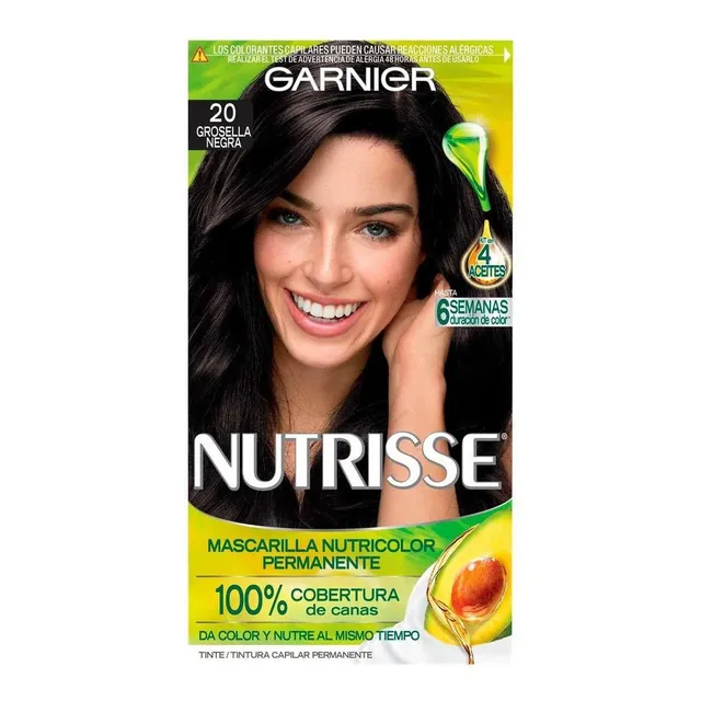Tinte De Cabello Garnier Nutrisse 20 Grosella Negra