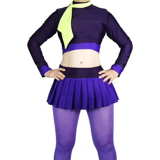 Disfraz Cosplay Dama Daphne Blake Scooby-doo Falda Corta