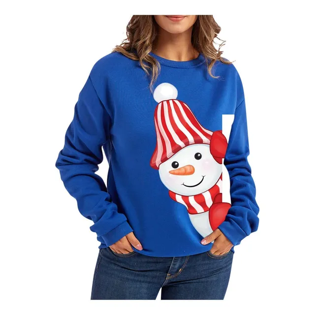 Para Dama Estetica Manga Larga Cuello Redondo Camisa