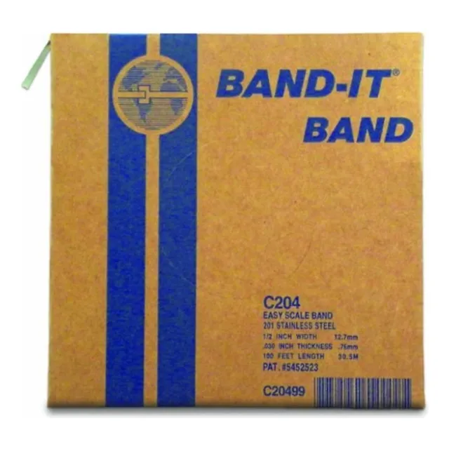Band It C20499 Stainless Easy Scale Band  1/2 Inch 12.70mm