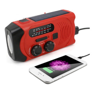 Radio Emergencia Dinamo Solar Linterna Portatil Recargable Radio Emergencia Dinamo Solar Linterna Portatil Recargable