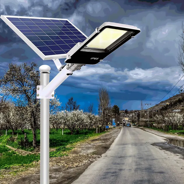 Luz Calle Solar Comercial Estacionamiento Control Remoto W