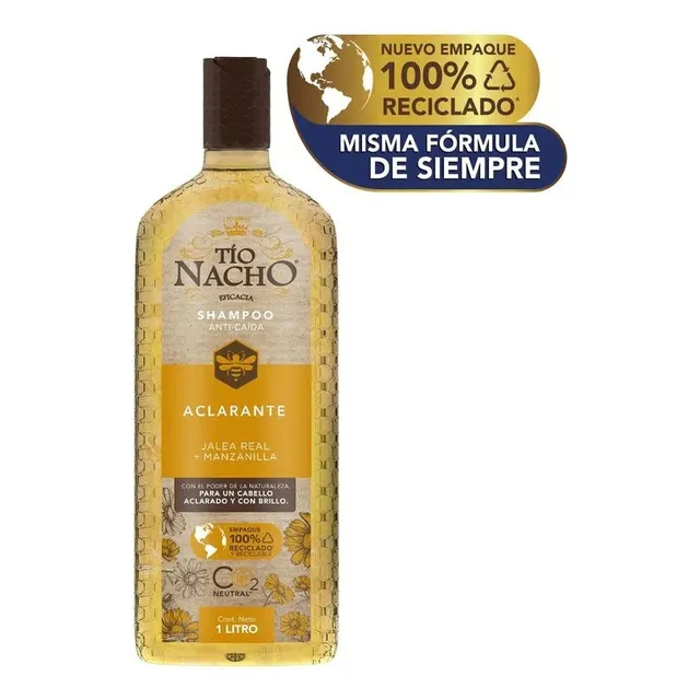 Shampoo Tío Nacho Anticaida Aclarante 1 Litro Original 