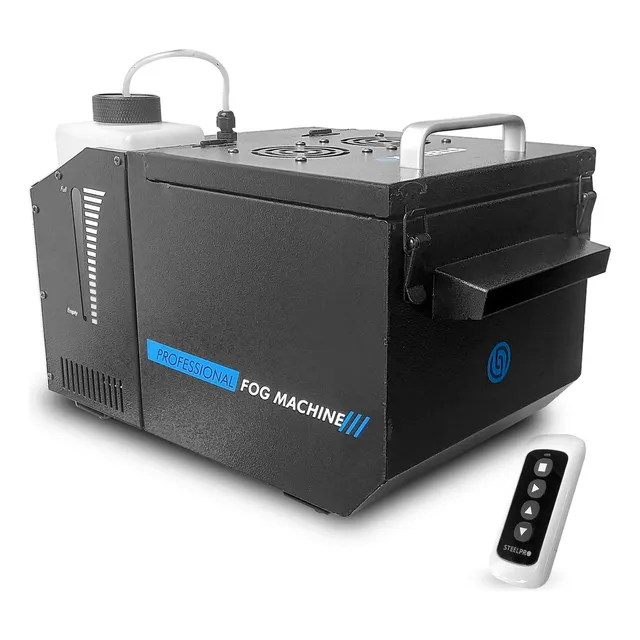 Máquina Humo Profesional Ionizada Dmx Niebla Baja Steelpro Color Negro