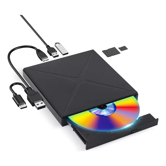 Quemador Lectora Y Grabadora De Dvd/cd Externo Usb Portable