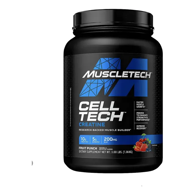 Cell Tech Muscletech 3libras 28 Servicios Sabor Fruit Punch