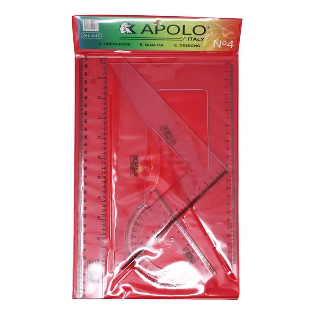 Juego Geométrico Regla 30cm 4pzs #4 047