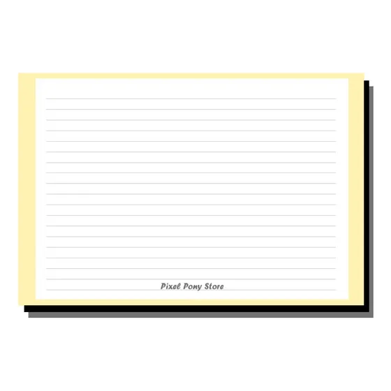 Flashcard - Diseño Solo Líneas Fichas Bibliográficas