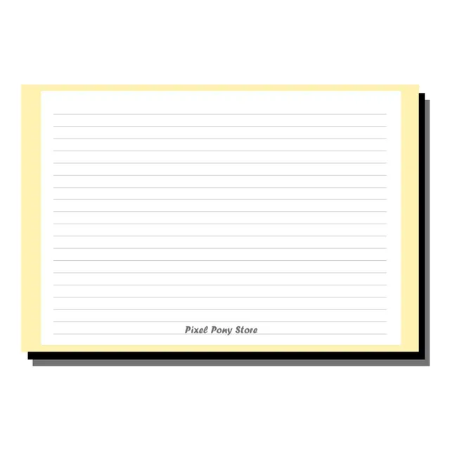 Flashcard - Diseño Solo Líneas Fichas Bibliográficas