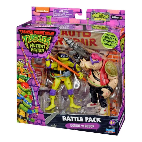 Tortugas Ninja - Pack De Batalla X2 Donnie Vs Bebop
